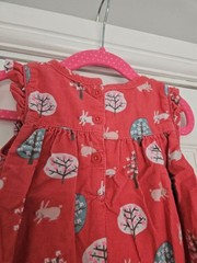 Bundle of 2 girls corduroy dresses from John Lewis age 9-12 & 12-18 months
