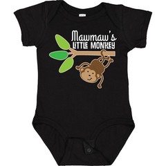 Inktastic Mawmaw Little Monkey Grandchild Baby Bodysuit Mawmaws From Grandson