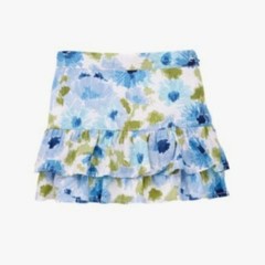 NEW Gymboree Girls Skirt 3 Malibu Cowgirl bonjour blue white Green flower ruffle