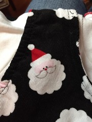 Holiday Editions Girls Sz. 3T Corduroy Knit Santa Themed Swing Top Tunic