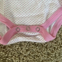 Seattle Mariners Baseball Baby Girl one piece Size O-3 Months Pink Polka Dot MLB