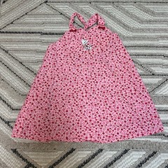 Vintage Y2K Disney Store 101 Dalmatian Heart Halter Tank Top Dress Sz 2T Girls