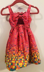 BLUEBERI BLVD Pink Polka Dot Sundress Rhinestones Bow 24 mos Toddler Girls