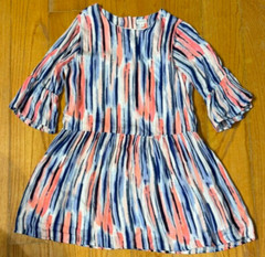 GYMBOREE: Girl’s Pink, Blue & White Dress, Size 10