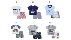 Kids Baby Boy Summer Spring Set 2 Pcs T Shirt+shorts Suit Cotton Boy 1-4 Years