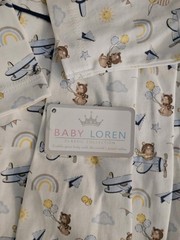 NWT Baby Loren Classic Collection 100% Cotton Bubble Romper 3-6m Boy Infant Baby