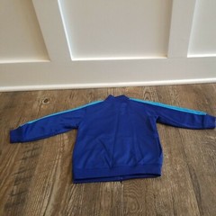 Nike Track Jacket 24 Months Full Zip Blue Toddler Baby Polyester Stripes Cool