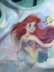 Girl’s Disney Princess The Little Mermaid 3 Piece Swimsuit and Coverup Size 5T