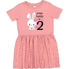 Inktastic Somebunny Is Two-Second Birthday Bunny Toddler Dress Birthdays Second