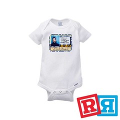 Ol Dirty Bastard Gerber Baby Onesie® Cotton Unisex White Short Sleeve Bodysuit