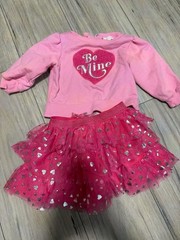 Be mine valentine tutu set