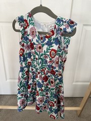 Vineyard Vines Bold Floral Flutter Dress — Size 3T