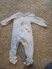 Carter’s Baby Puppy Dog Fleece Footed Sleeper Pajamas, 6-9 Months – Light Blue