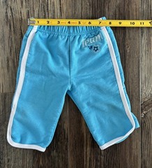 Y2K 2-pc Tracksuit Sweatsuit Baby 6-9 Months Team Baby Girls Blue White Floral
