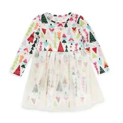 OKIE DOKIE CHRISTMAS TREE TULLE SKIRT DRESS Toddler Girl Size 2T BRAND NEW