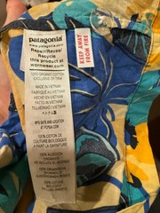 Patagonia Baby Pataloha Dress 5T E ʻImiola Blue Green Floral Organic Cotton