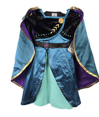 Frozen 2 Disney Queen Anna Dress & Cape Dress Up Girls Size 3 NWT