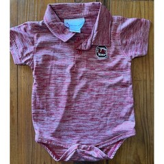 South Carolina Gamecocks Infant Polo Bodysuit Garnet 12M NCAA