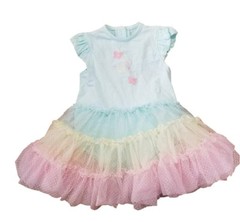 Little Me Tutu Popover For Baby Girls Light Green Butterfly
