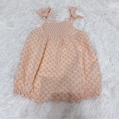 Janie and Jack baby girl floral romper adjustable strap