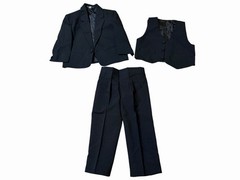 WEIKEXI Boy’s Black Formal Suit -Includes Jacket Pants & Vest Toddler Sz 2T NWOT