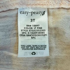 Easy Peasy Girl’s Cotton Dress Cottagecore 3T Tiered Gauze Prairie Ruffles