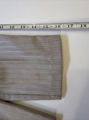 Fouger Suit Set Toddler Tan Pin Striped Used See Measurement In Pictures