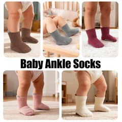 1-3T, Brown & Off-white(2 Pairs) & Light Blue & Red & Pink & &