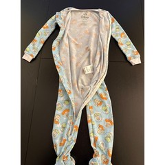 Disney Baby Toy Story Footed Pajama Size 18m Blue Zip-In Long-Sleeve Infant PJ