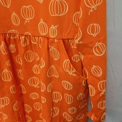 Cat and Jack Pumpkin Dress Size Xl 14 Long Sleeve With Pockets