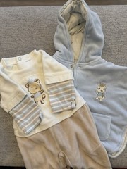 French imported- Mon Petit Prince 2-Piece Set 1M Hooded Jacket, Pants