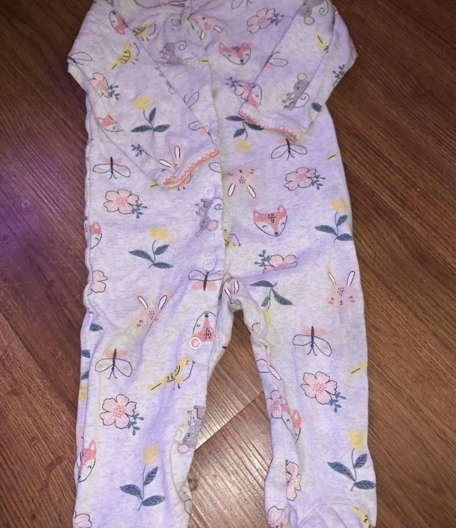 Baby Toddler One-Piece Coverall Floral Animal Print Long Sleeve Snap Crew Neck