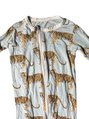Kickee Pants Bamboo Footie Sleeper Pajamas Blue Tigers Size 3T COMFY & SOFT!!