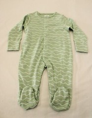 John Lewis & Partners Baby’s Long Sleeve Sleepsuit JW7 Green Size 3-6 Months