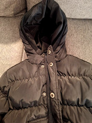 Appaman Toddler Hooded Black Puffy Bomber Down Jacket Coat Unisex – 3T – EUC