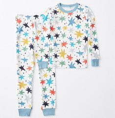POTTERY BARN KIDS SCANDI STARBURST PAJAMA SET. NEW WITH TAG.