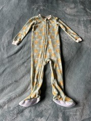 Disney Baby Green Lion King Footed Zip One-Piece Long Sleeve Sleeper 12M
