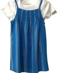 Epic Threads Toddler Girl’s T-Shirt & Striped Blue Dress 3T NEW