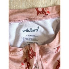 Wildbird Faline CloudBlend™ Footed Pajamas Zip Footie Sleeper 6-12 Month NWOT
