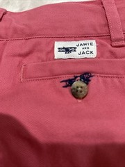 NEW 2014 JANIE & JACK 3T ADJUSTABLE SALMON PINK TWILL PANTS BLUE BI PLANES