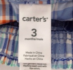 CARTER’S INFANT BOYS 2-PIECE SET SHORTS/T SHIRT HEATHER GRAY/MULTI 3M NWT