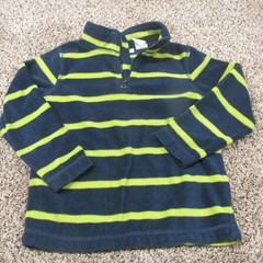 Peanut & Ollie 1/4 Zip Fleece Pullover Jacket Boys 5T Blue Long Sleeve Collared