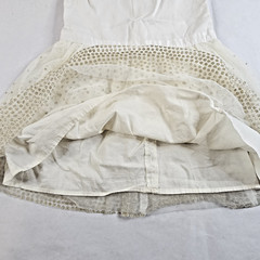 Carter’s Dress Girls Size 3T White 100% Cotton Body/Lining Polyester Mesh