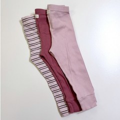 Baby Gap Leggings Basics Bundle 18-24M 2T Pink Stripe Ribbed Knit Pants