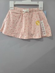 Cat & Jack Girls 3T Pink Heart Skater Skort Pull-On Elastic Waist Bow
