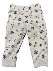 Carters 3 Piece Outfit Vest Long Sleeve One Piece Paw Print Pants Boy Sz 12 Mo