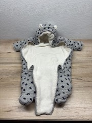 Gap Cozy Sherpa Double Ziped Baby Coveralls Snowsuit Hooded Fleece Lined Size 3M
