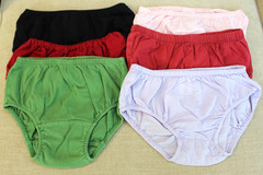 Lot 6 PANTY COVERS Toddler Girls 2 3 Red Black Pink Diaper Undie Cover Bloomers