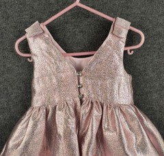 Girls Dress 2T Rachel Zoe Sparkly Pink Scalloped Hem Bows Soft Girl Core