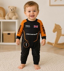 F1 McLaren driver Lando Norris Baby romper | F1 Birthday Gift